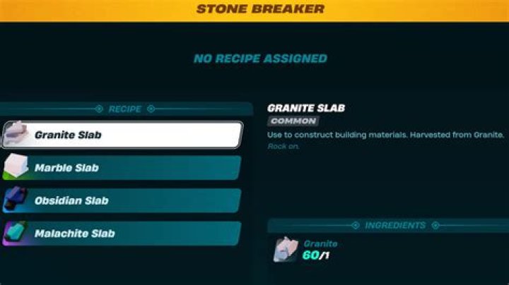 How to Make Granite Slabs in LEGO Fortnite
