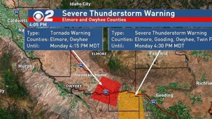 UPDATE: Tornado confirmed south of Boise